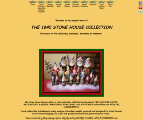 The1840Stonehousecollection.com(Folk Art chalkware Belsnickle) Screenshot