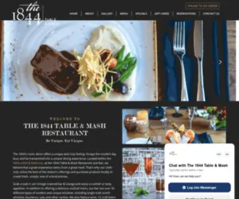 The1844.com(The 1844 Table & Mash Restaurant & Bar) Screenshot