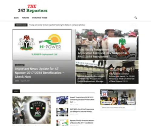 The247Reporters.com(The 247 Reporters) Screenshot