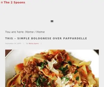 The2Spoons.com(The 2 Spoons) Screenshot
