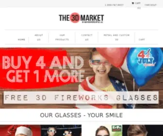 The3Dmarket.com(3D Glasses For Sale) Screenshot