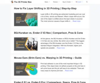 The3Dprinterbee.com(The 3D Printer Bee) Screenshot