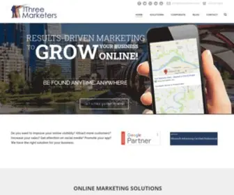 The3Marketers.com(The Three Marketers) Screenshot