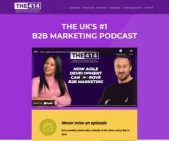 The414.net(The UK's #1 B2B Marketing Podcast) Screenshot