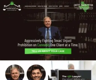 The420Lawyer.com(Texas Marijuana Lawyer) Screenshot