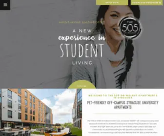 The505Onwalnut.com(Sophisticated Off Campus Apartments in Syracuse) Screenshot