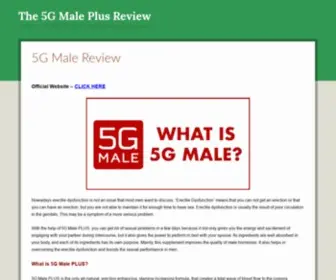 The5Gmalereview.com(Performance Enhancer) Screenshot