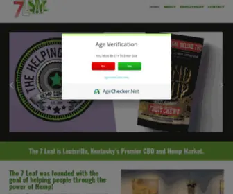 The7Leaf.com(CBD and Hemp Market) Screenshot