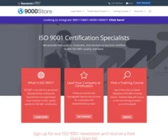 The9000Store.com(ISO 9000 Store) Screenshot