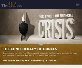 The92ERS.com(What Caused the Financial Crisis) Screenshot