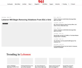The961.com(Lebanon's Pulse) Screenshot