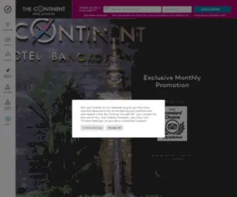 Thecontinenthotel.com(The Continent Hotel Sukhumvit / Asok BTS Bangkok) Screenshot