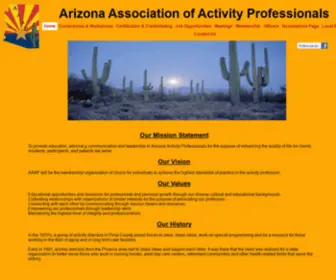 Theaaap.org(Arizona Association of Activity Professionals) Screenshot