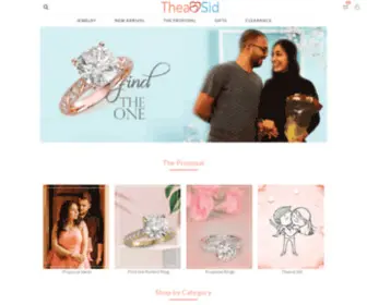 Theaandsid.com(Thea and Sid India) Screenshot