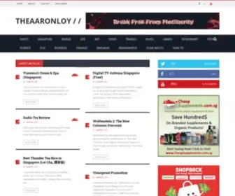 Theaaronloy.com(Eee hee) Screenshot