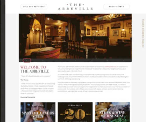 Theabbeville.co.uk(The Abbeville) Screenshot