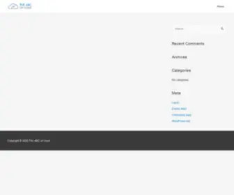 TheABCOfcloud.com(Everything you need to know to become cloud expert) Screenshot