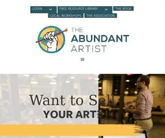 Theabundantartist.com(How to Sell Art Online) Screenshot