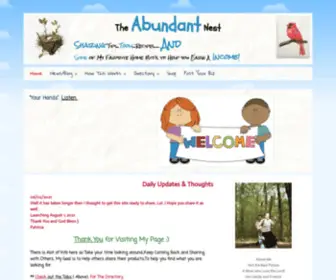 Theabundantnest.com(Sharing health and nutrition tips and tools recipes with others) Screenshot