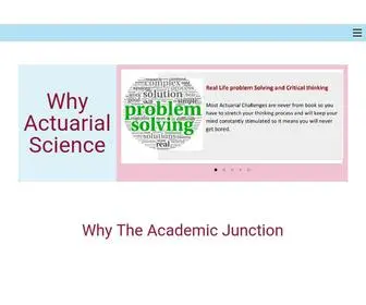 TheacademicJunction.co.in(Best Actuarial Science Institute In Delhi) Screenshot