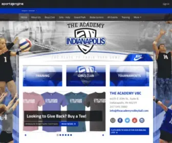 Theacademyvolleyball.com(The Academy Volleyball Club) Screenshot