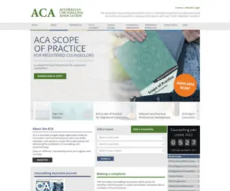 Theaca.net.au(Australian Counselling Association) Screenshot