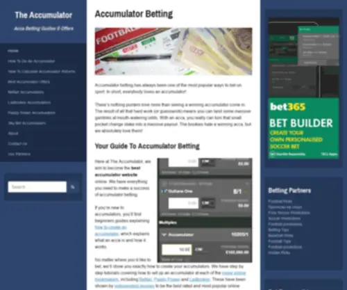 Theaccumulator.co.uk(Theaccumulator) Screenshot