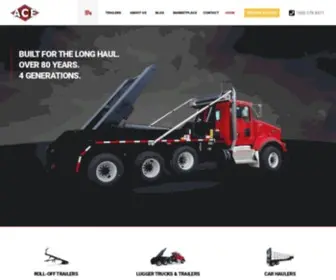 Theaceadvantage.com(America's Toughest Trailers and Lugger Hoists) Screenshot