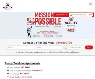 Theacecity.com(Ready To Move 2/3 BHK Apartments Ace City) Screenshot