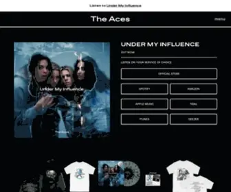 Theacesofficial.com(The Aces) Screenshot