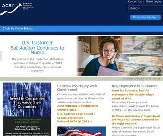 Theacsi.org(The American Customer Satisfaction Index Home) Screenshot