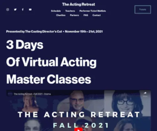 Theactingretreat.com(The Acting Retreat) Screenshot