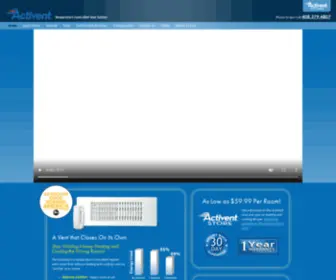Theactivent.com(Individual Room Zoning Systems) Screenshot