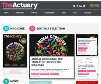 Theactuary.com(The Actuary) Screenshot