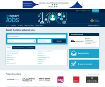 Theactuaryjobs.com(The Actuary Jobs) Screenshot