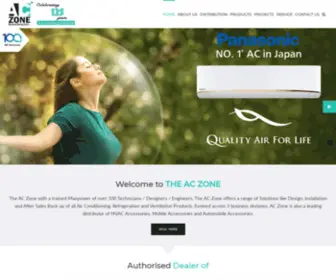 Theaczone.com(The AC Zone Pvt) Screenshot