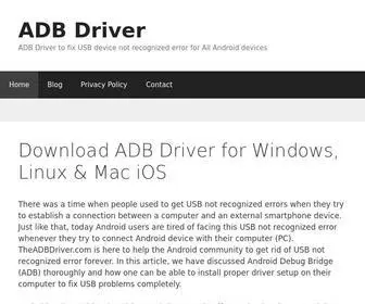 Theadbdriver.com(Download ADB Driver for Windows) Screenshot