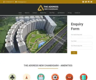 Theaddressnewchandigarh.in(The Address Group) Screenshot