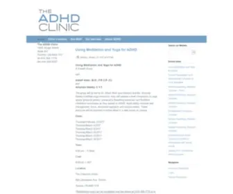 Theadhdclinic.ca(The ADHD Clinic) Screenshot