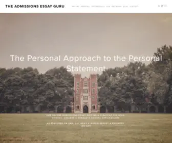 Theadmissionsguru.com(The Admissions Essay Guru) Screenshot