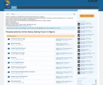 Theadsensefamily.com(Theadsensefamily-Online Money Making Forum) Screenshot