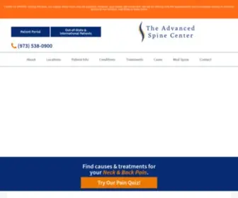 Theadvancedspinecenter.com(The Advanced Spine Center) Screenshot