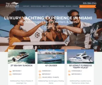 Theadvantaged.com(The Advantaged Yacht Charters & Sales) Screenshot