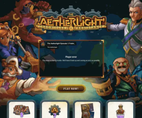 Theaetherlight.com(The Aetherlight) Screenshot