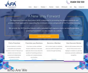 Theafa.org.uk(The Approved Franchise Association) Screenshot