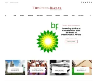 Theafricabazaar.com(The Africa Bazaar Magazine) Screenshot