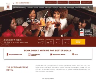 Theafricanregenthotel.com(The African Regent) Screenshot