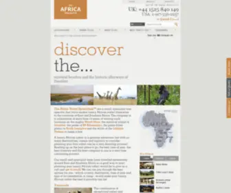 Theafricaspecialists.com(Luxury African Safaris) Screenshot