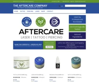 Theaftercarecompany.com(Tattoo Aftercare® BPA Piercing Aftercare® Laser Aftercare®) Screenshot