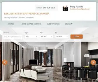 Theahmedteam.com(Selling Real Estate Through Out Southern California) Screenshot